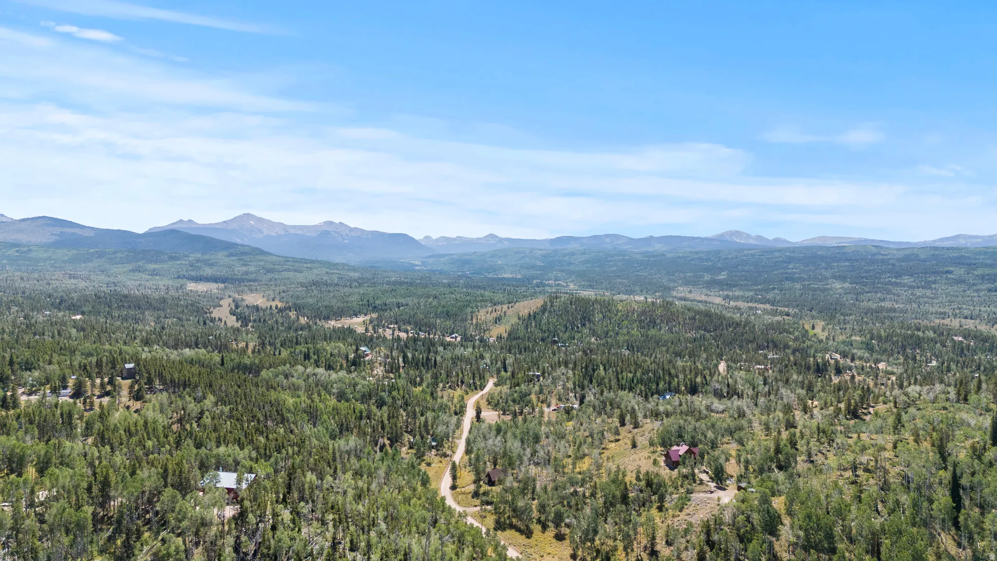 Mountain view featuring a forest