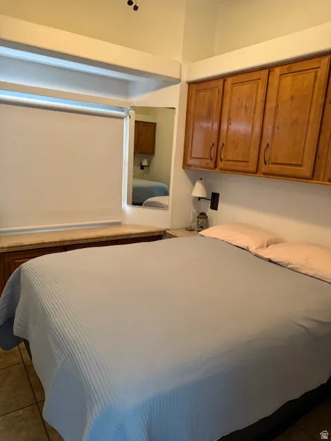 View of tiled bedroom