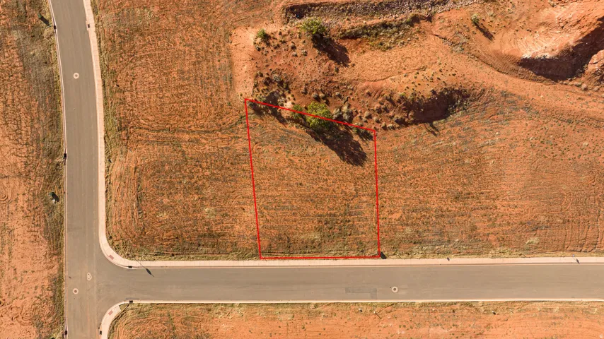 Aerial view of property's location featuring property boundaries highlighted