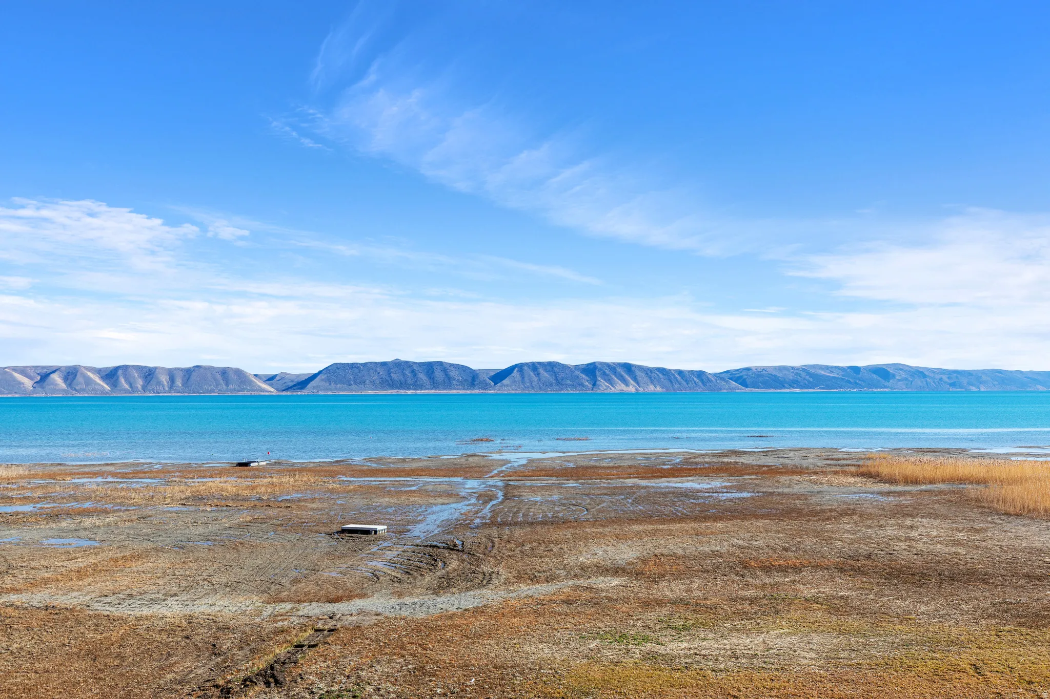 Water view featuring a mountain backdrop