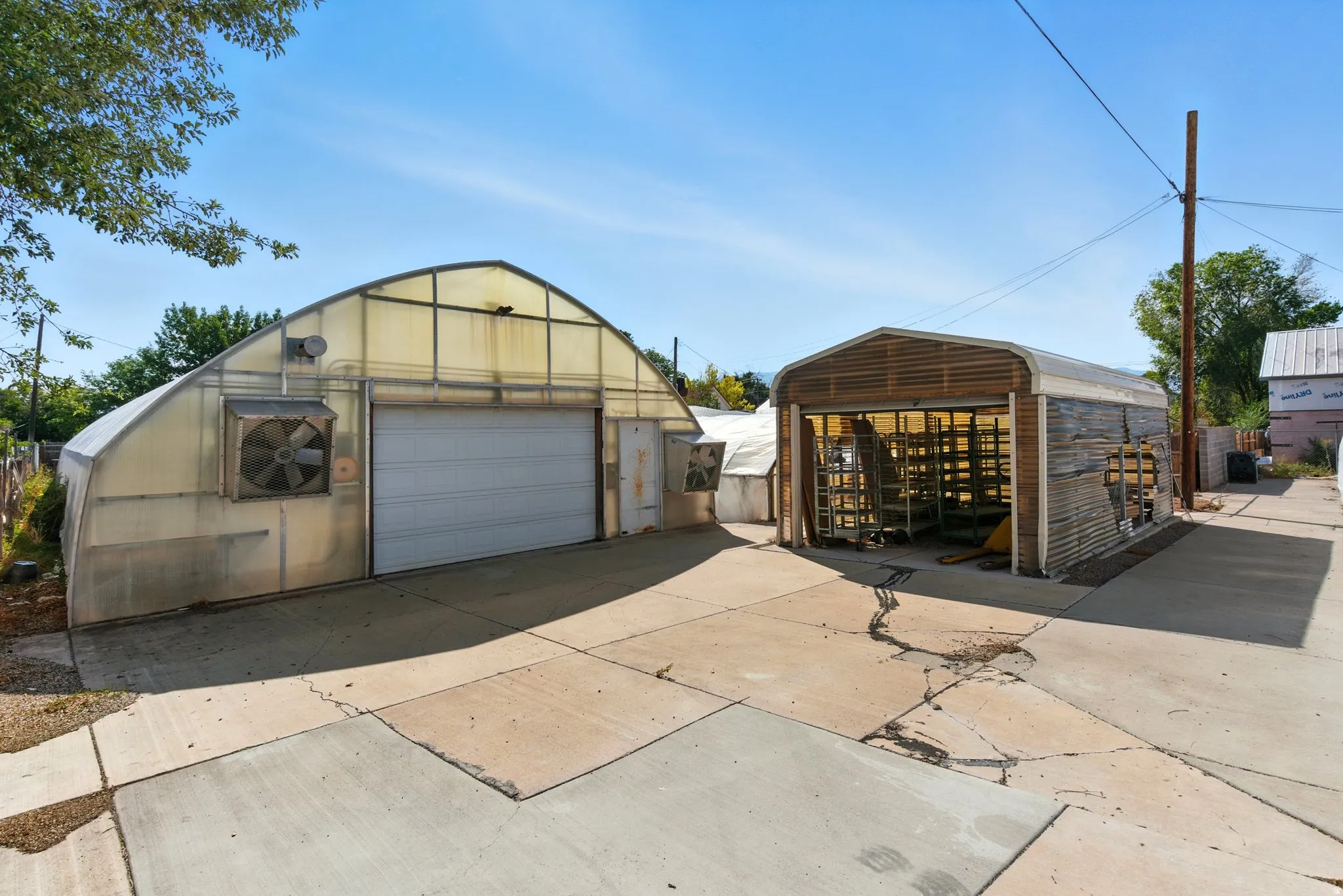 Exterior view of green house
