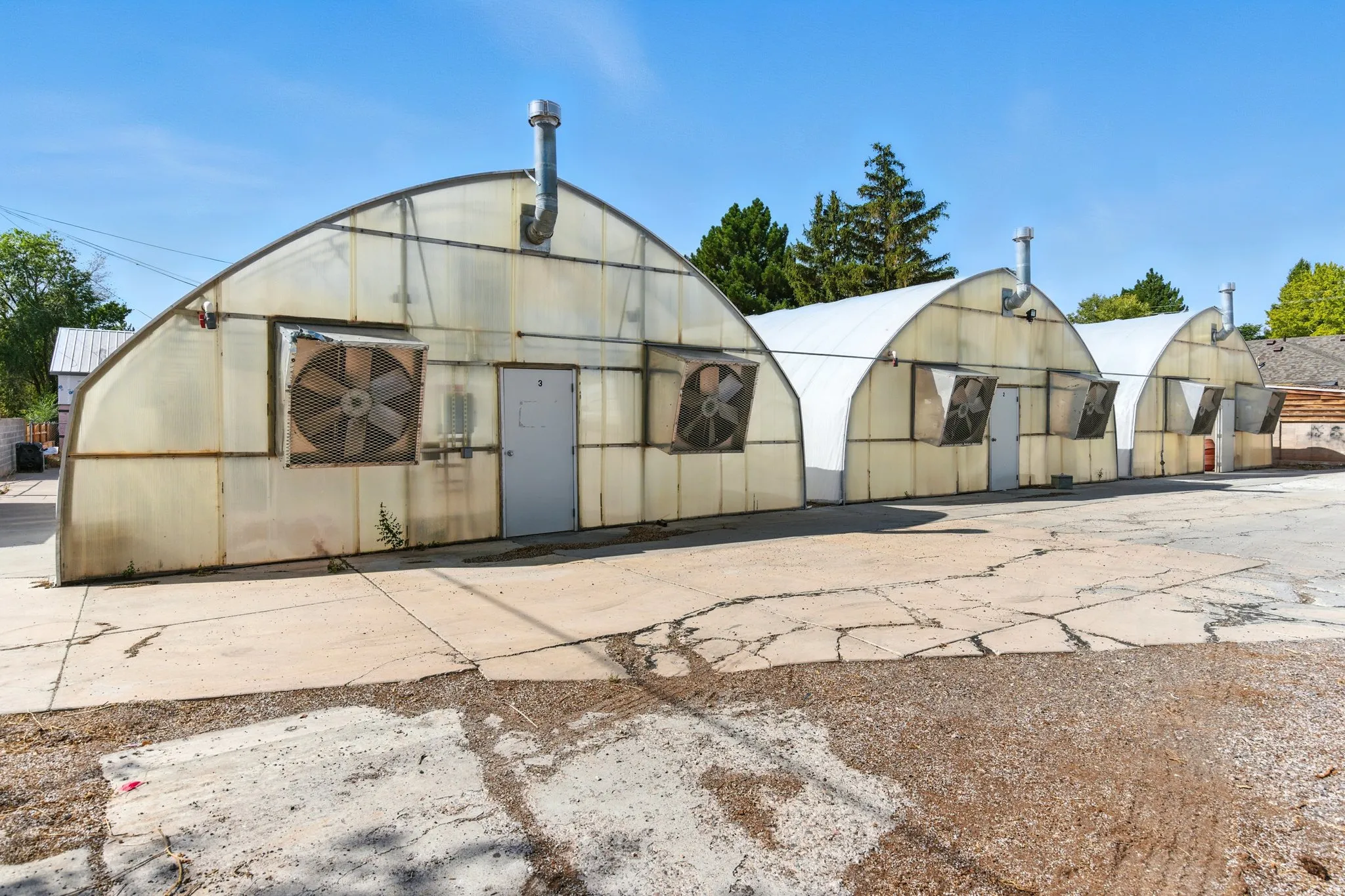 Exterior view of green house