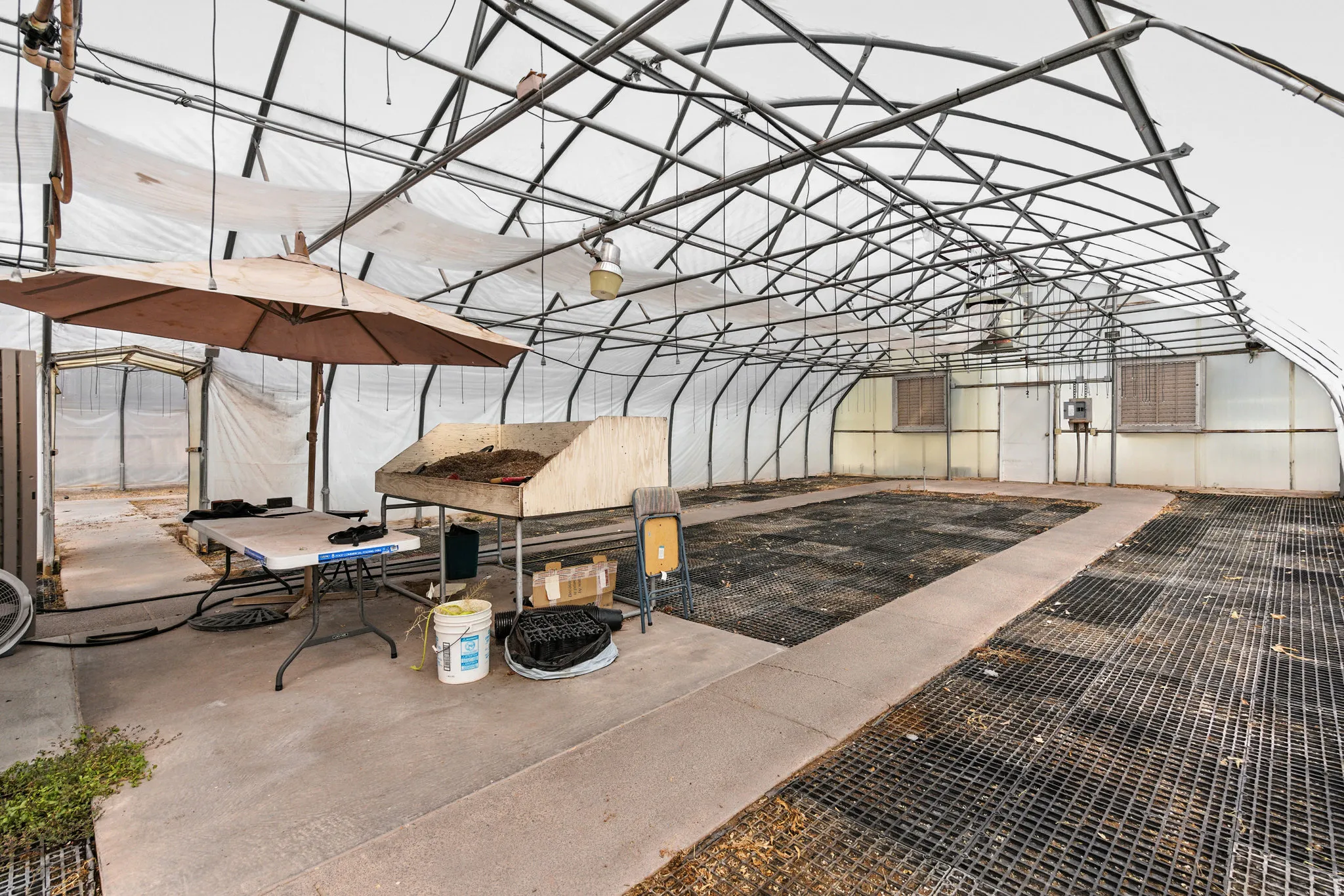 Green house with prep area