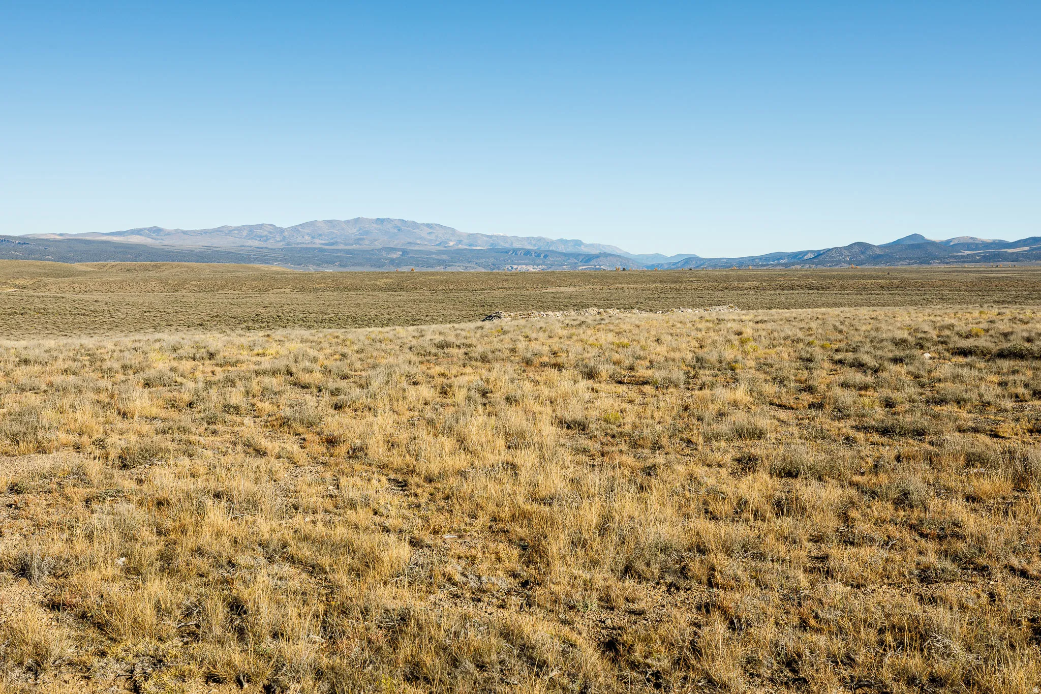 Mountain view with rural landscape