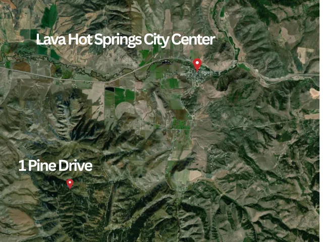 Aerial view of property's location