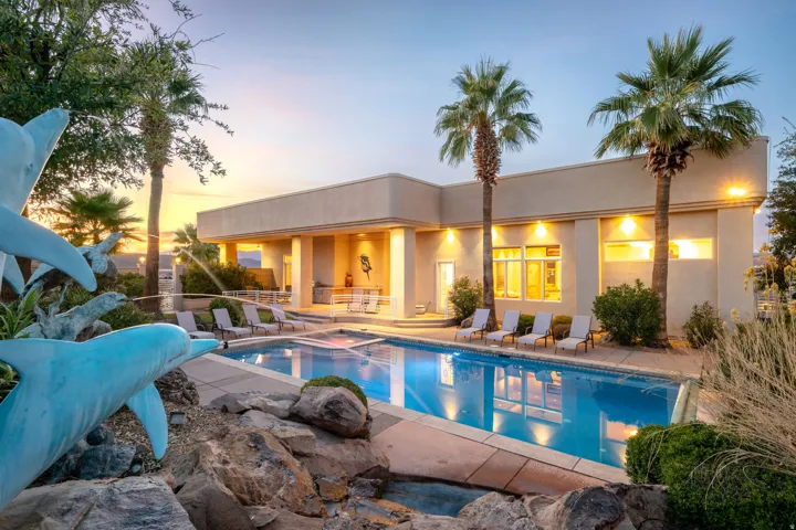 Swimming pool featuring a patio area