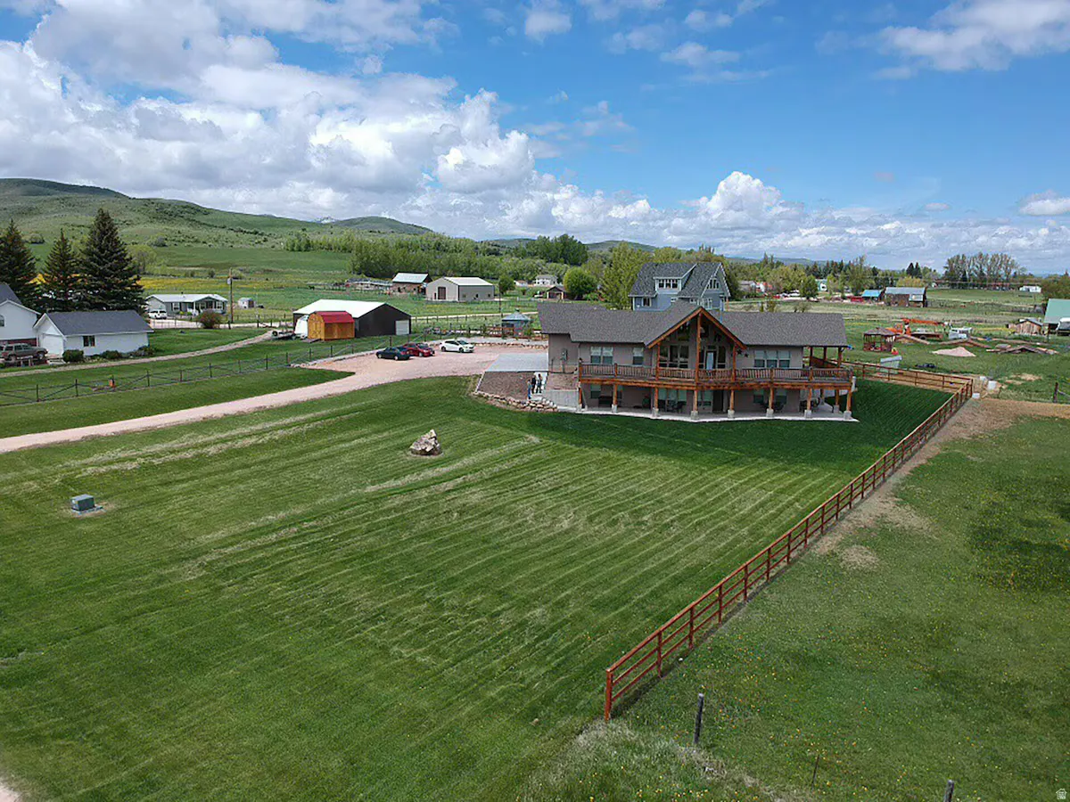Aerial view of property