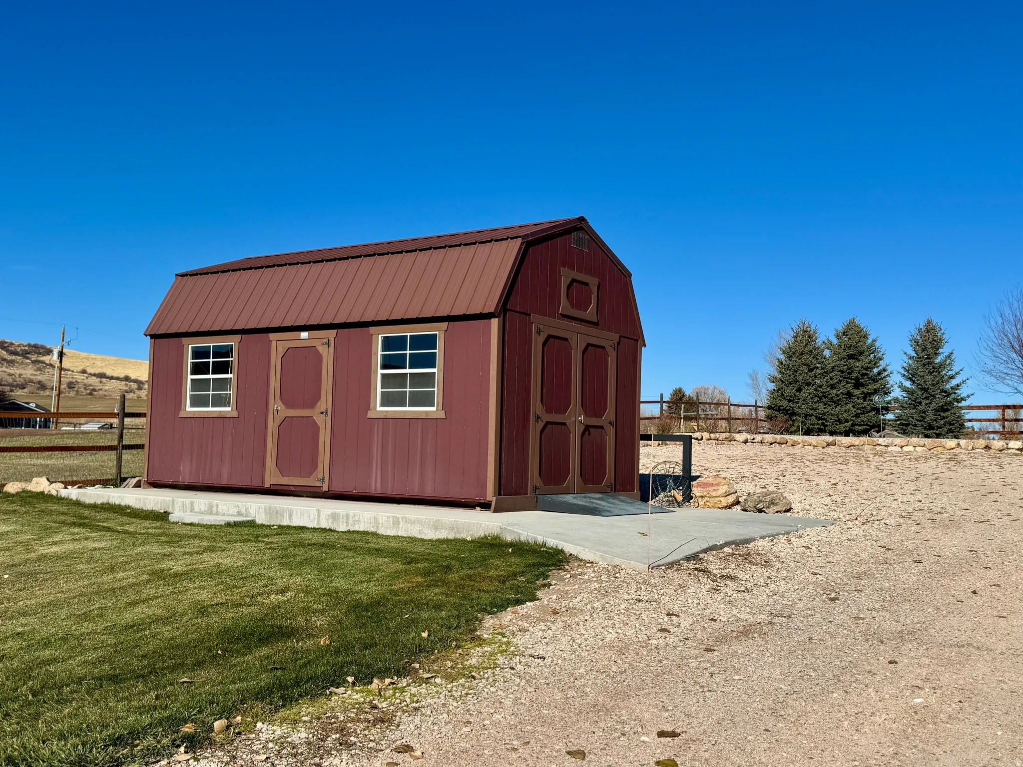 Large shed for storage