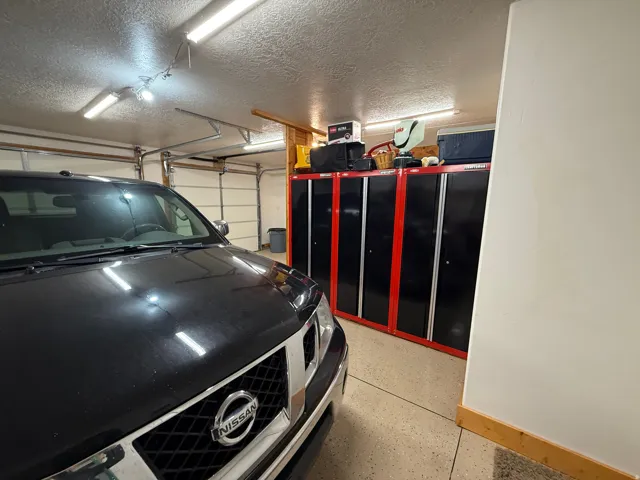 Garage with baseboards