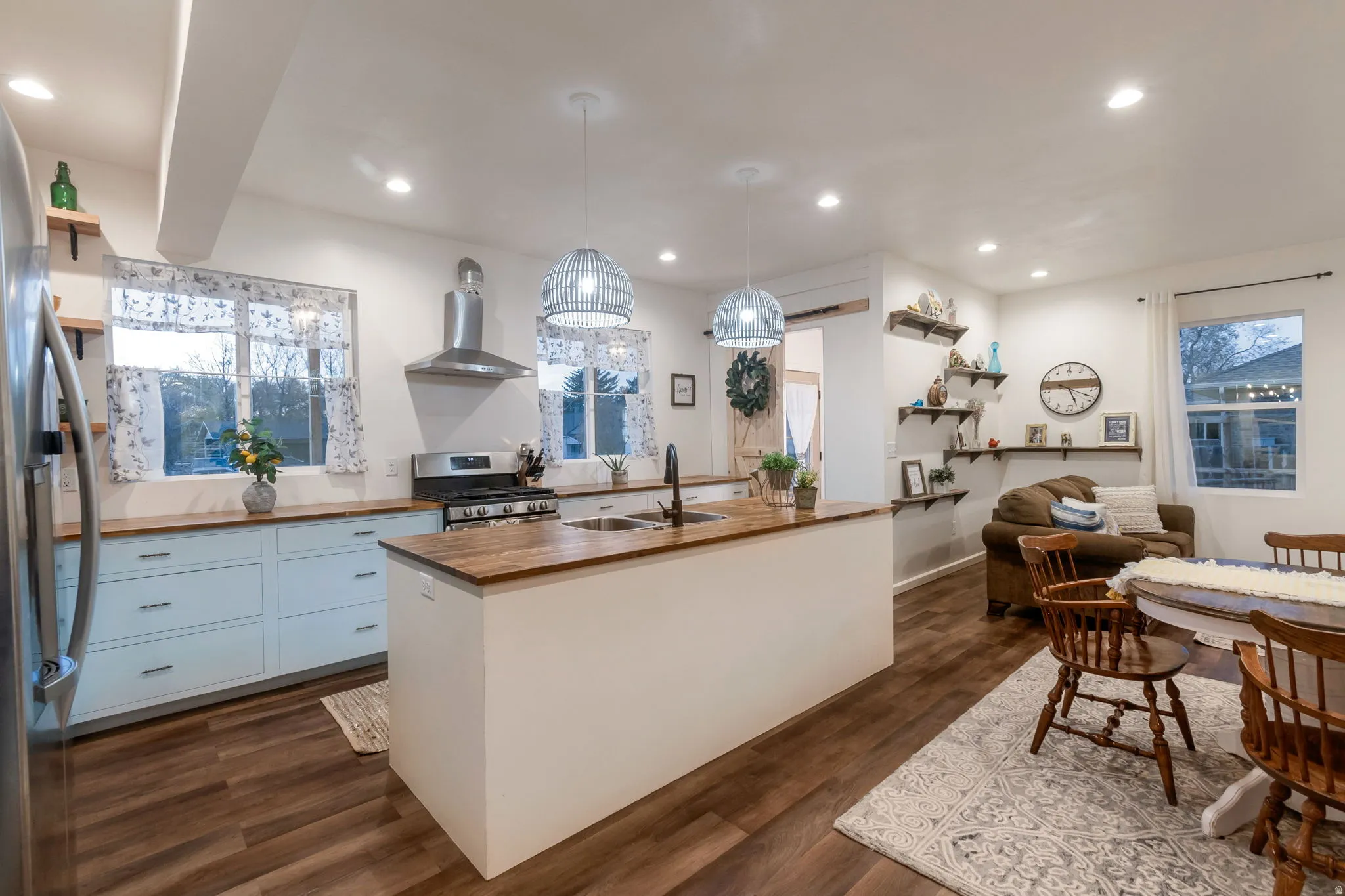 Large open kitchen