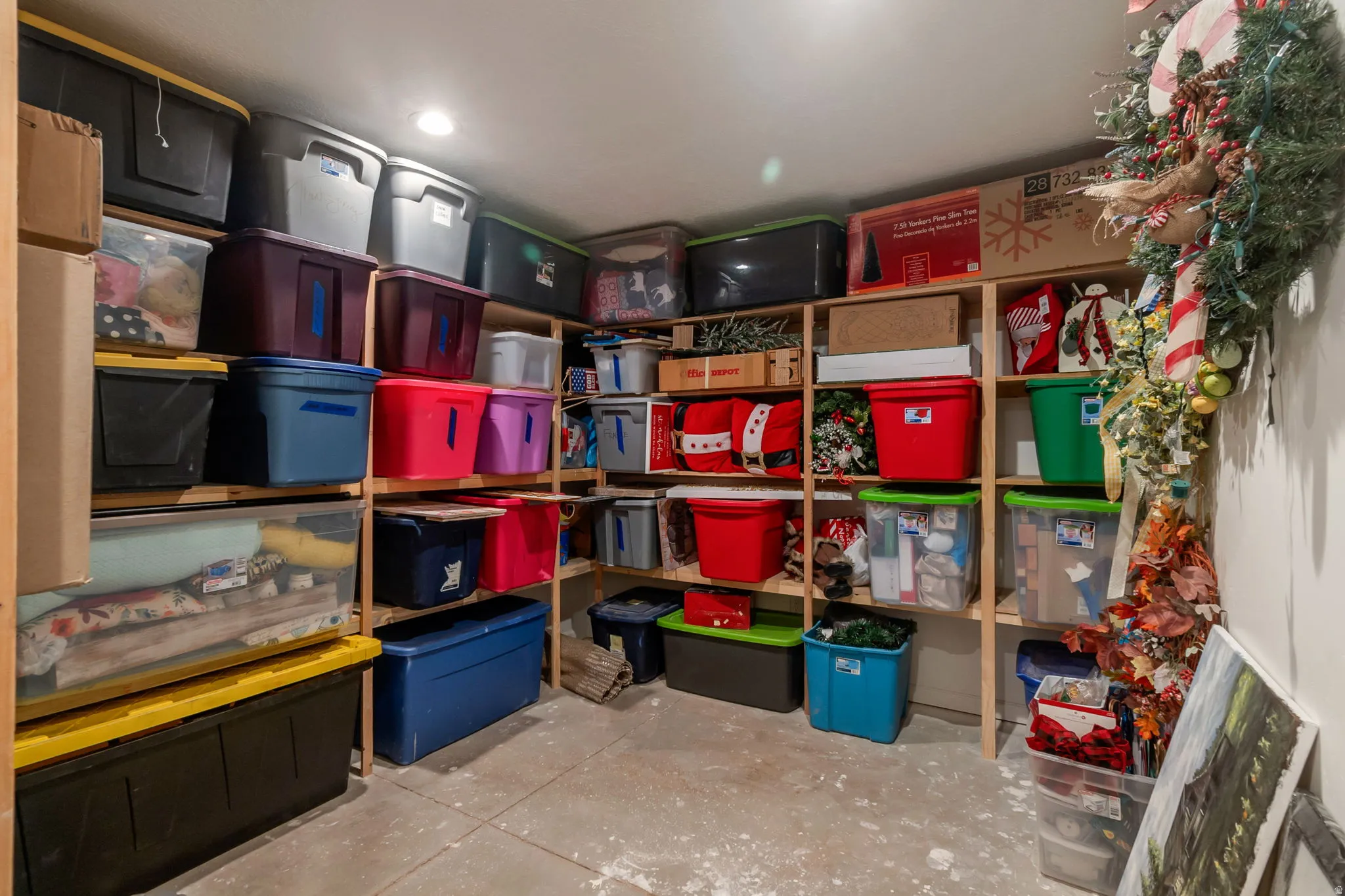 View of storage room