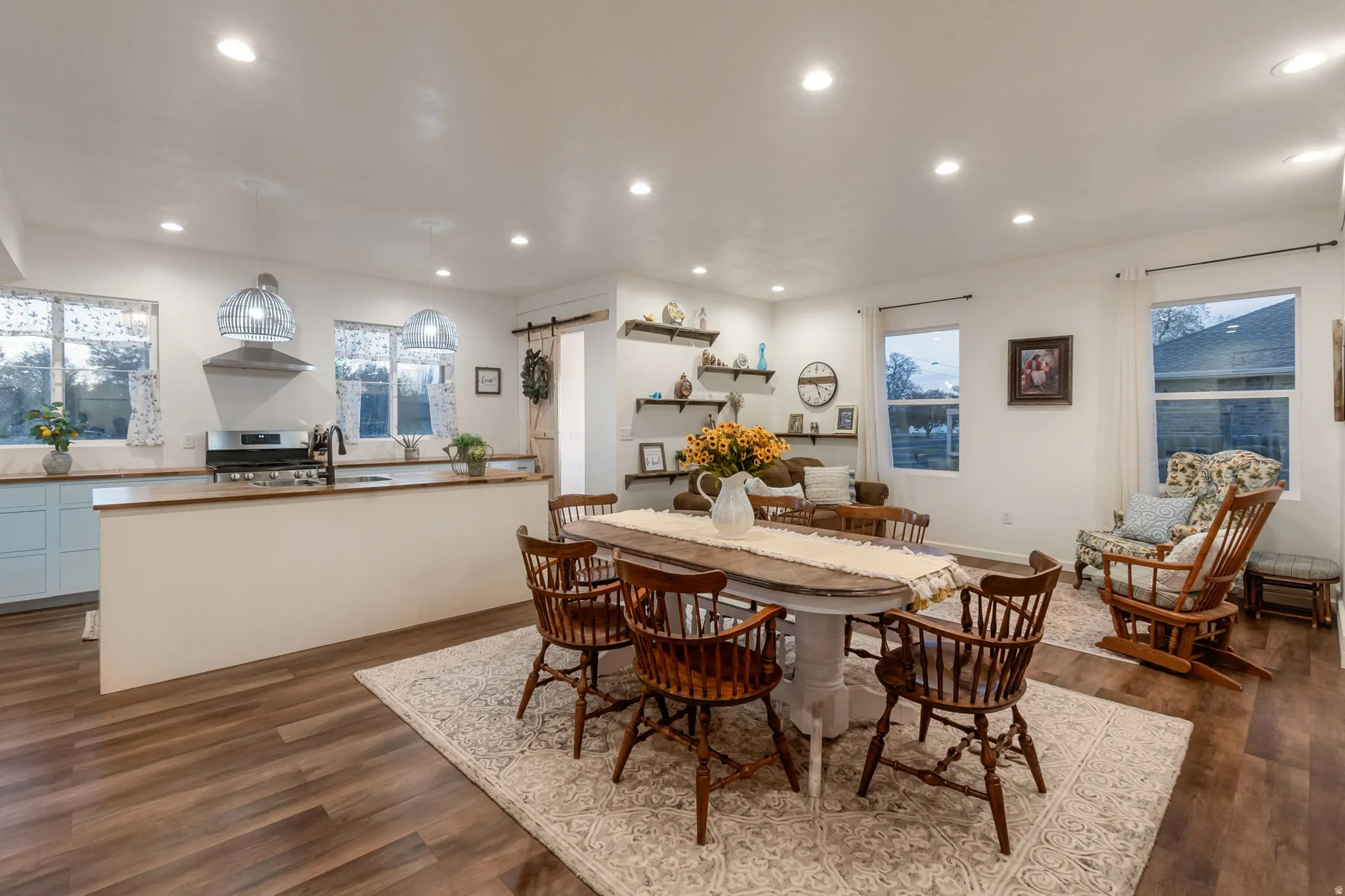 Large, Open Dining area