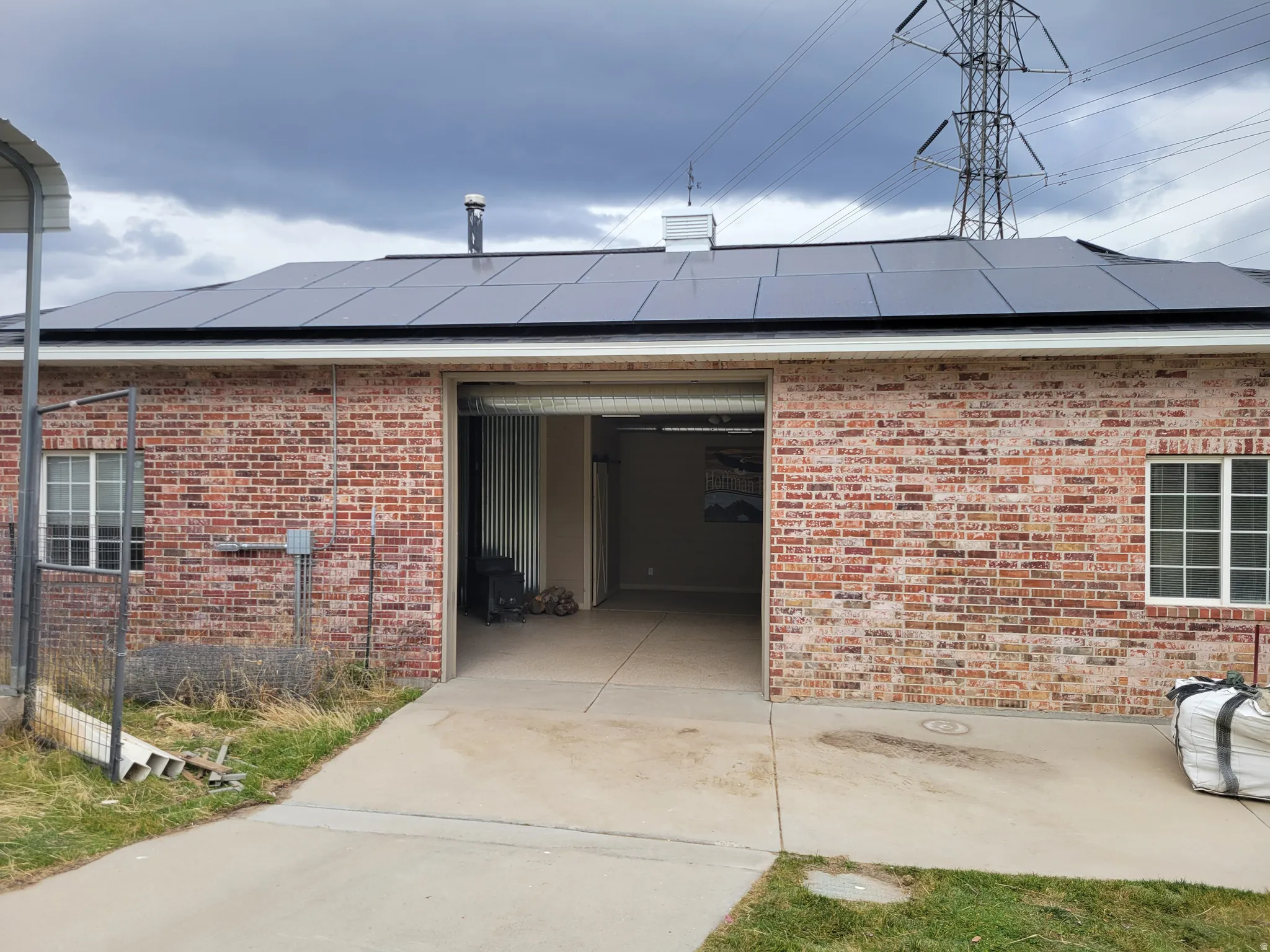 Barn with roll up door