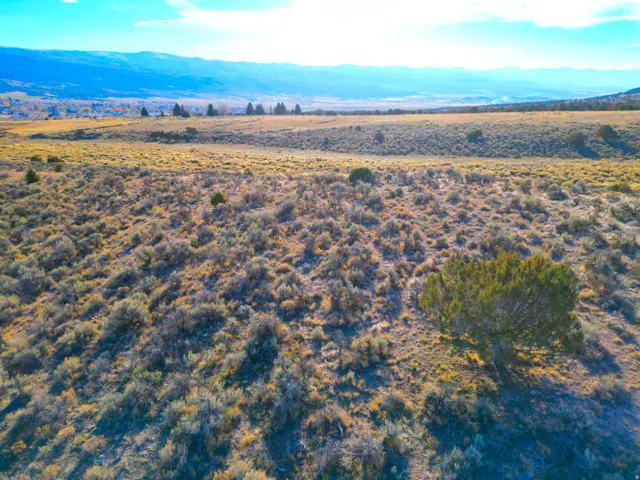 Mountain view with rural landscape and a desert landscape