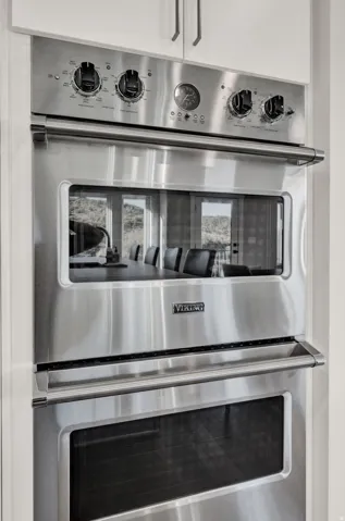 Kitchen view of double oven
