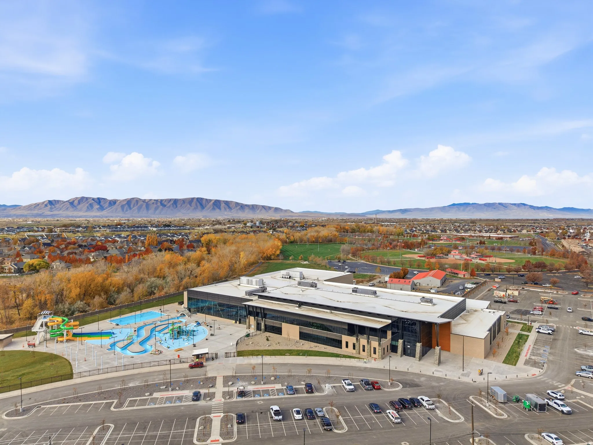 Bird's eye view of mountains