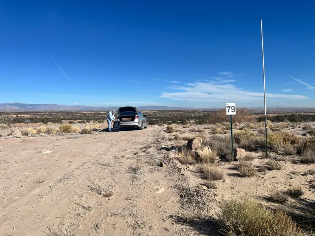 View of dirt / gravel road with a mountain view