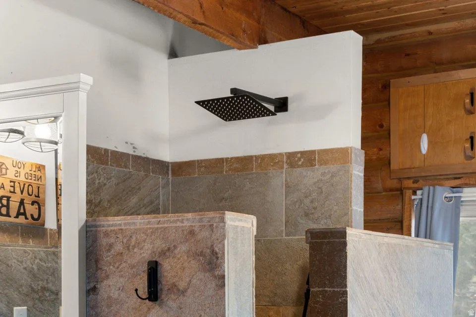 Bathroom view of walk in shower