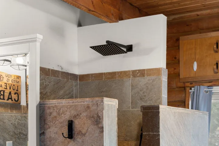 Bathroom view of walk in shower