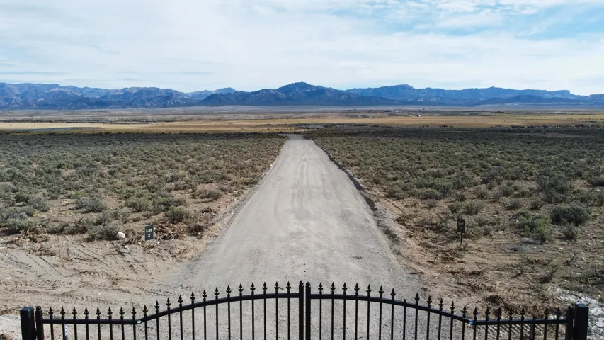 Gated entrance to the subdivision