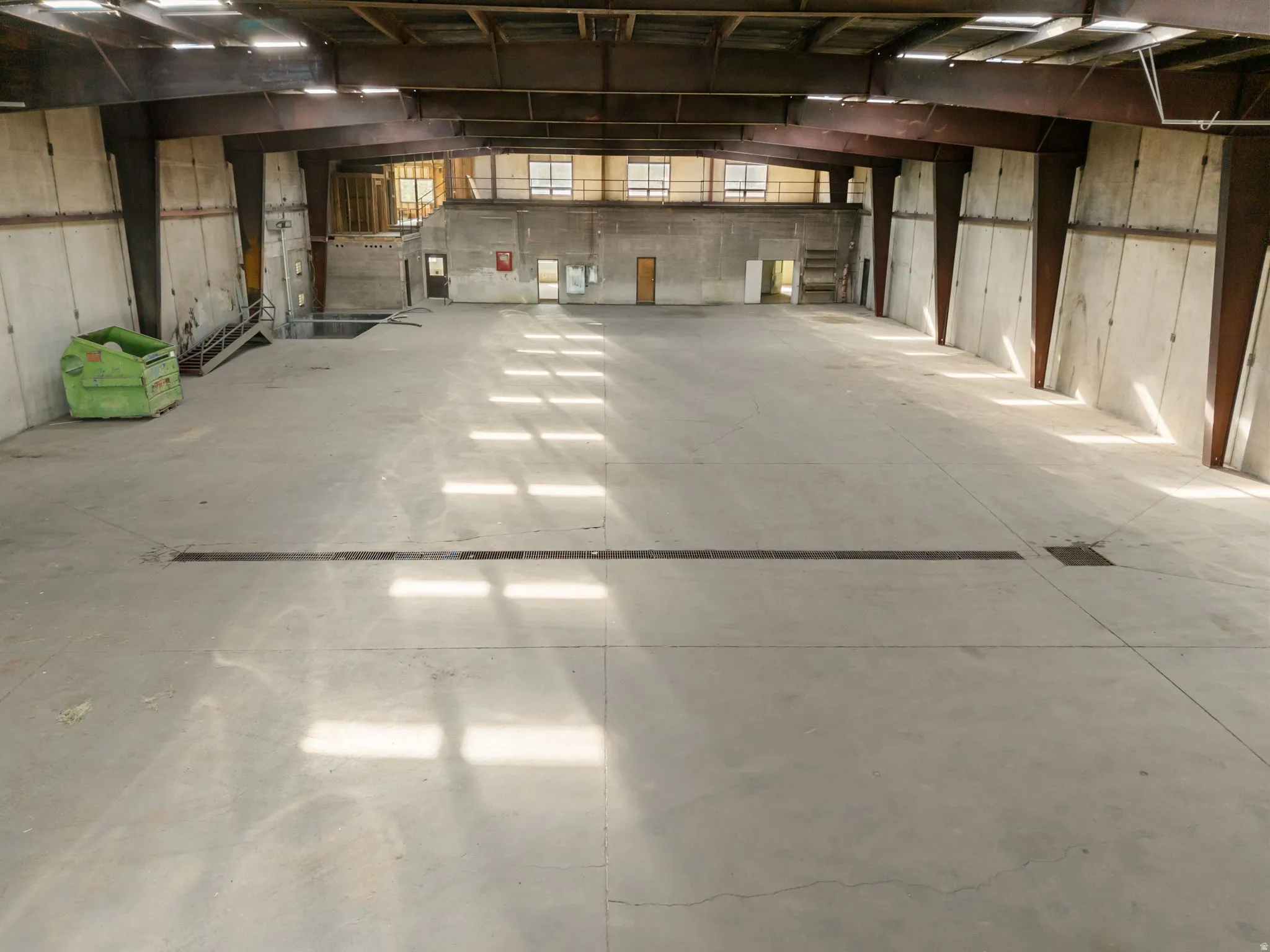 Basement featuring a garage