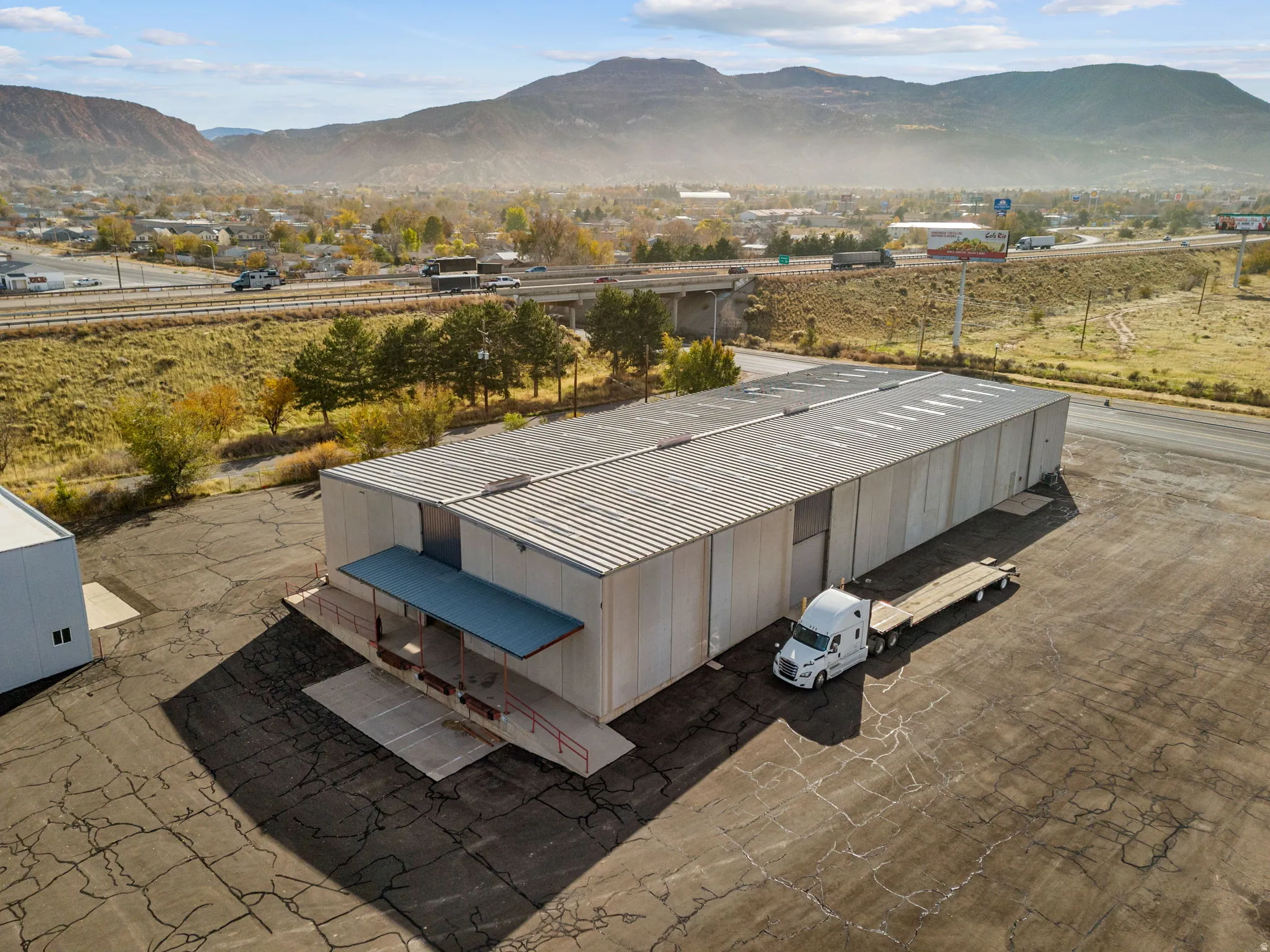 Drone / aerial view of mountains