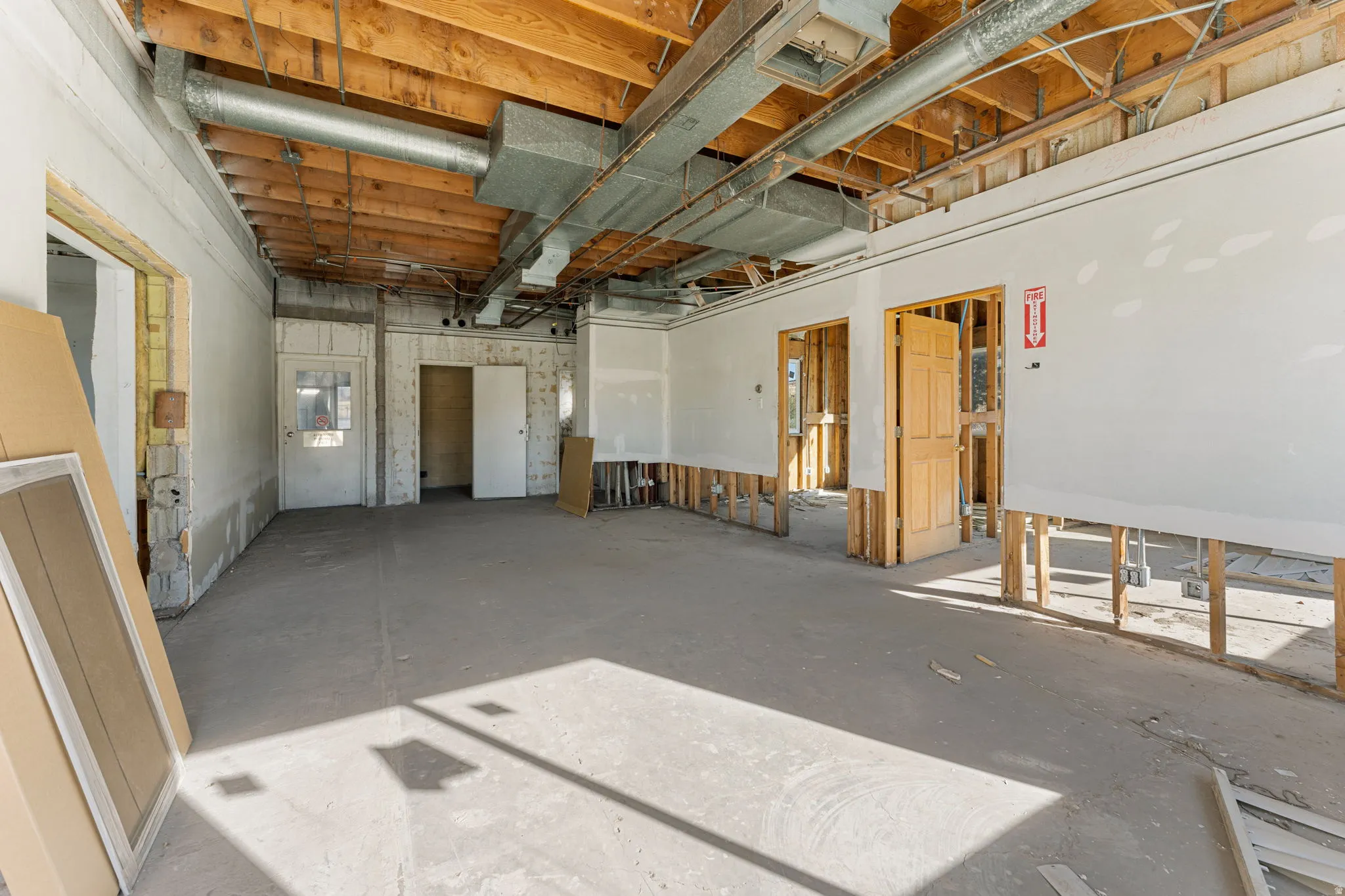 View of unfinished below grade area