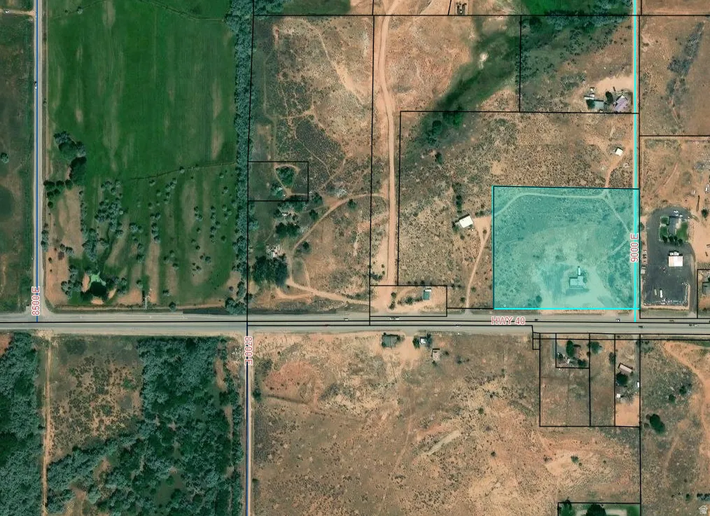 Map / location featuring property boundaries highlighted