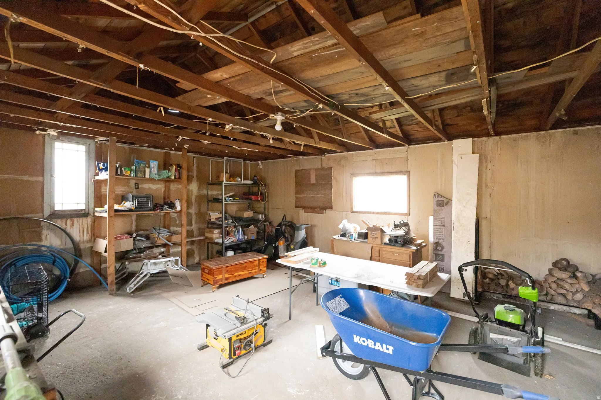 Below grade area featuring healthy amount of natural light