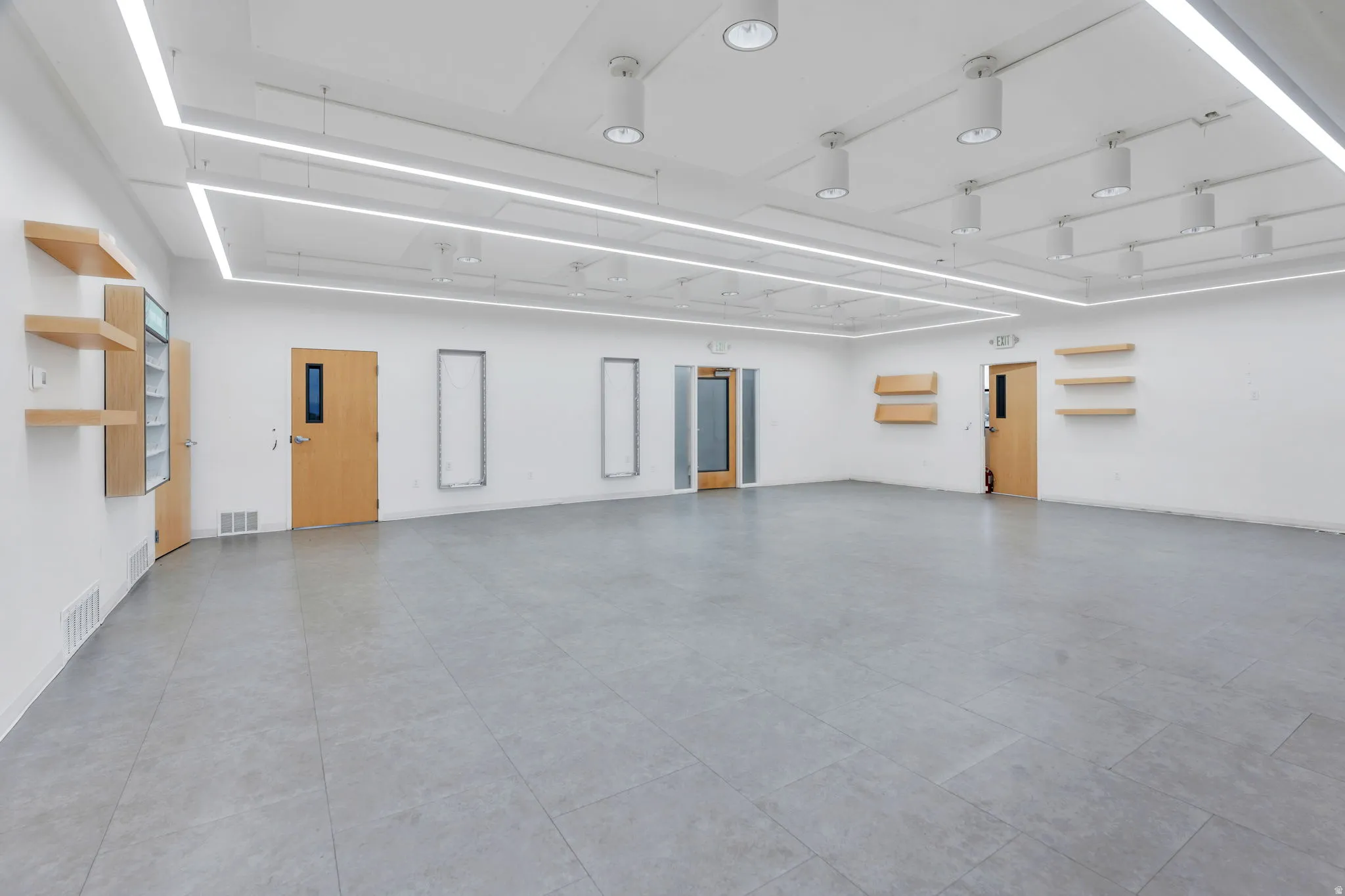 Garage with baseboards