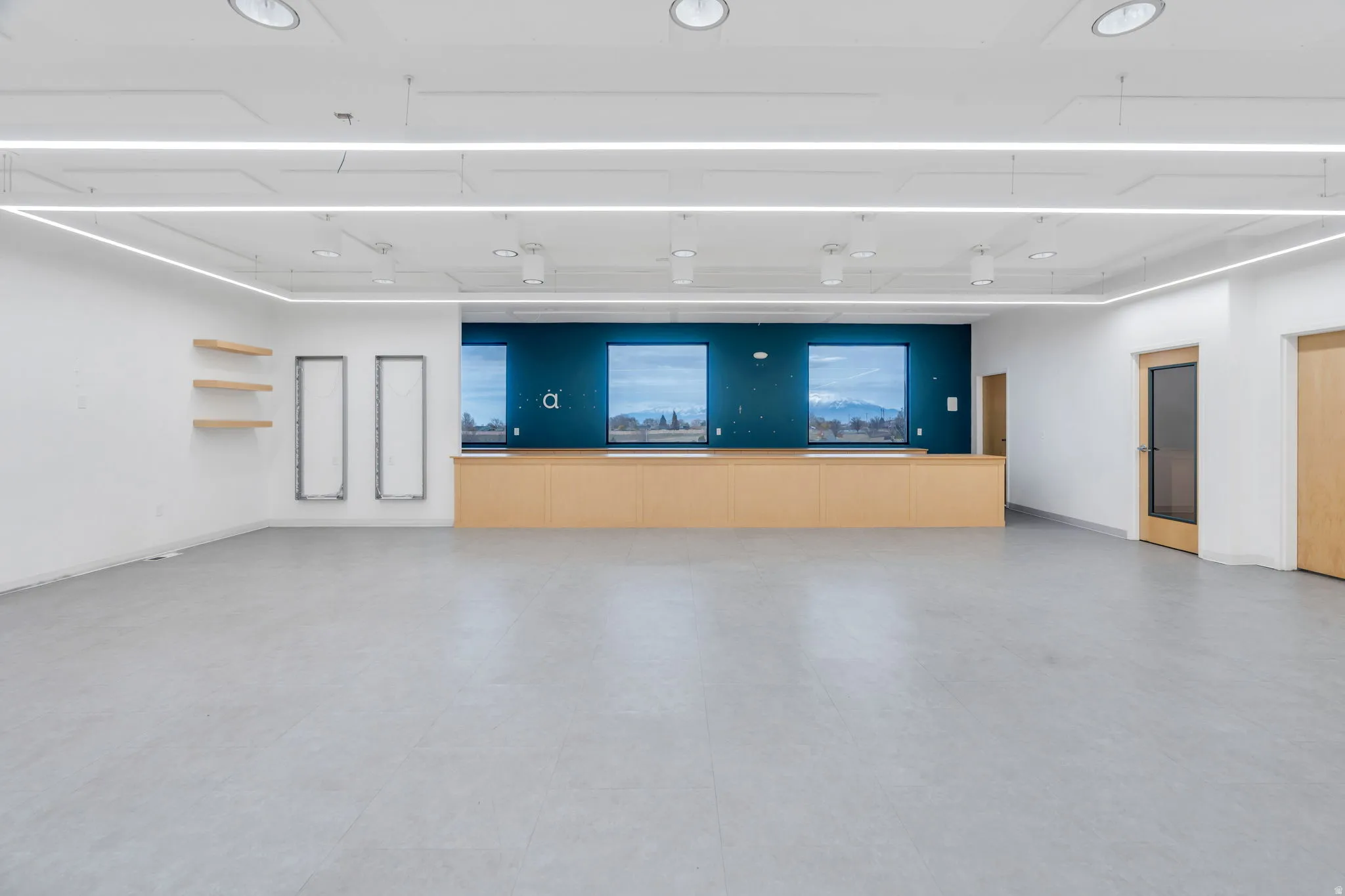 Empty room with baseboards