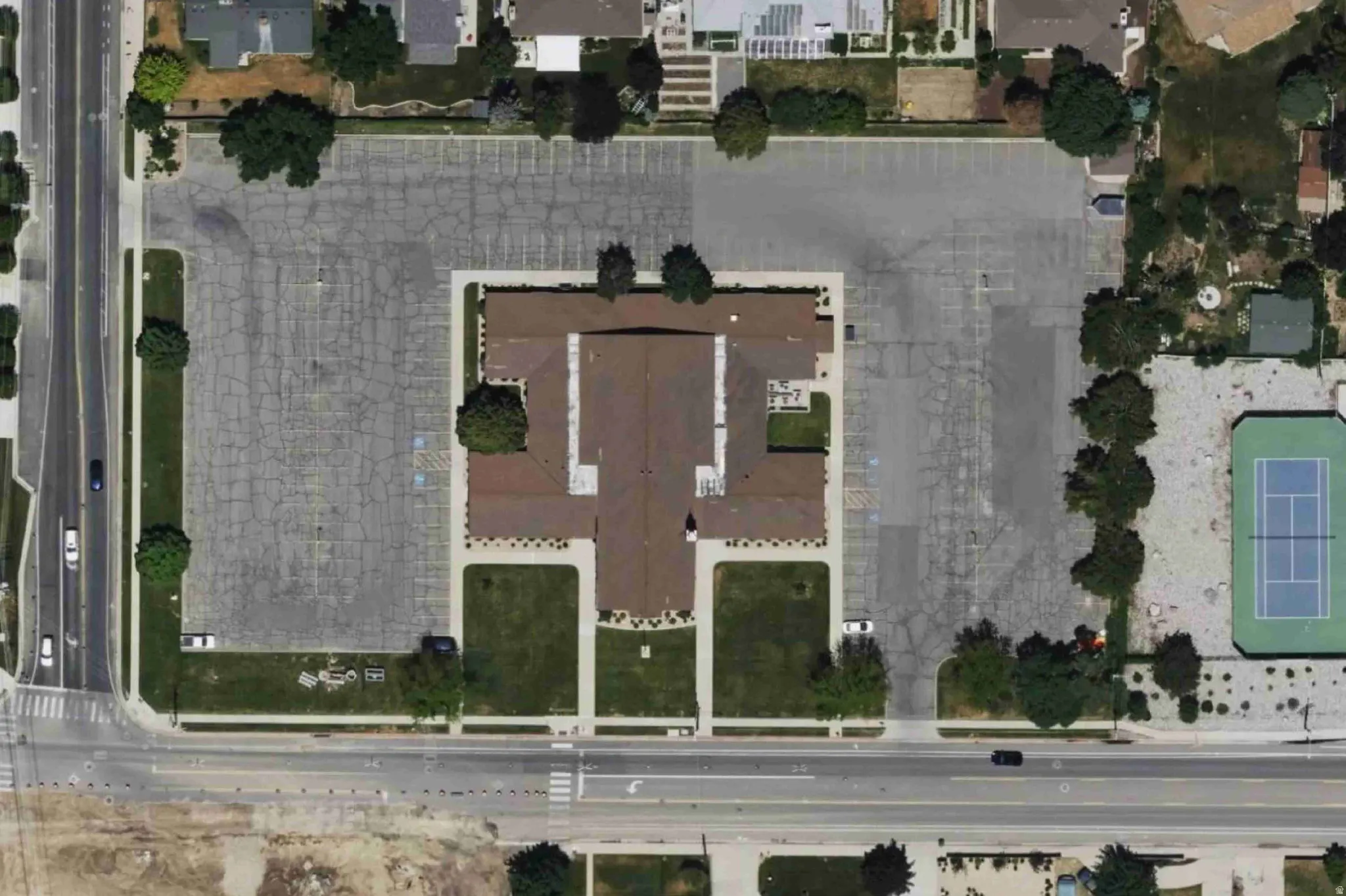 Aerial overview of property's location