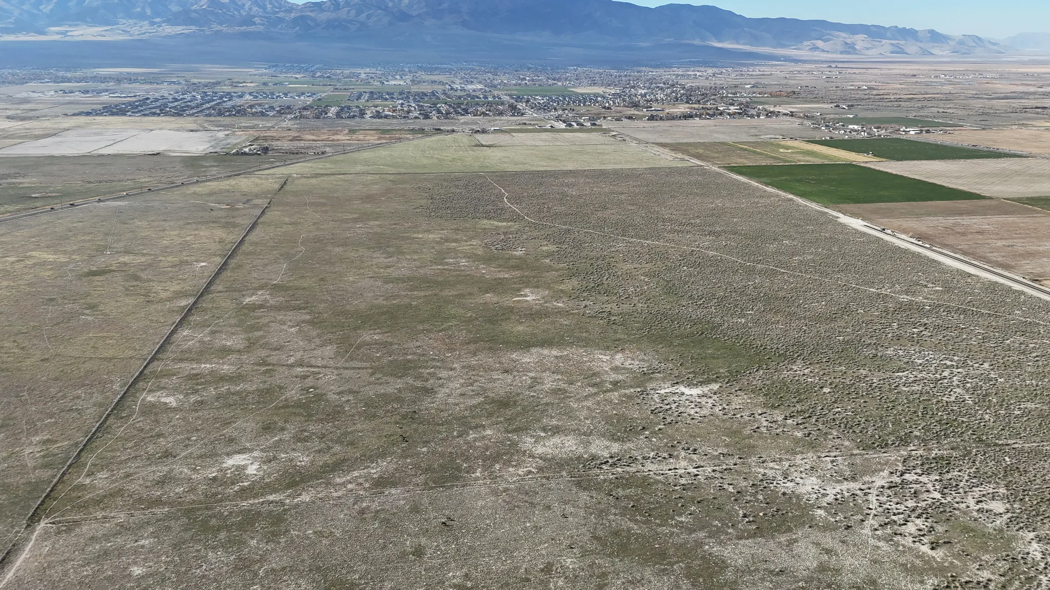 View of rural area with a mountainous background