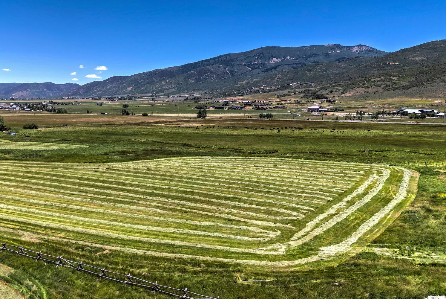 Mountain view featuring rural landscape