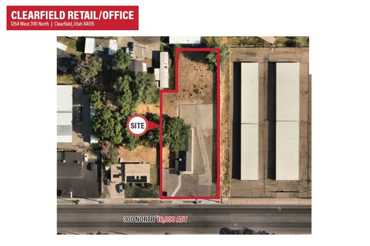 Map / location with property parcel outlined