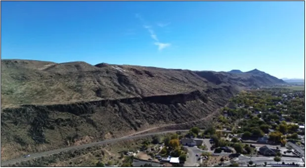 View of mountain background