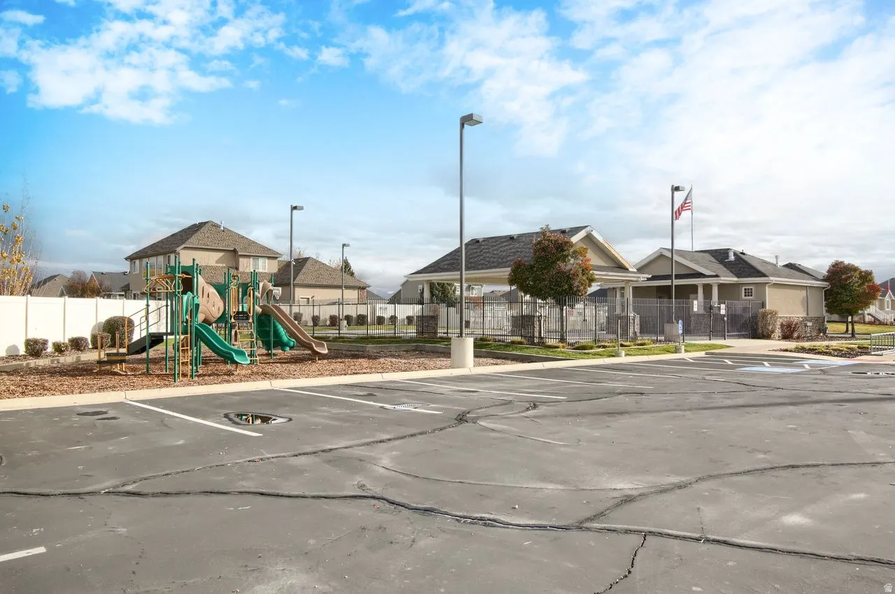View of community jungle gym