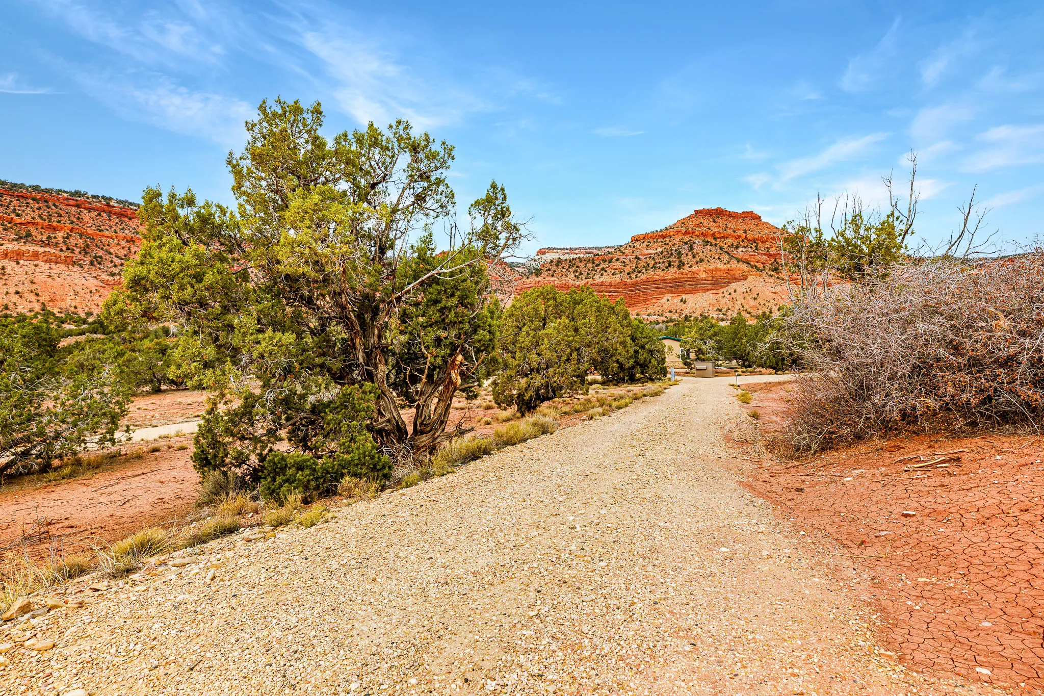 View of road with a mountain view
