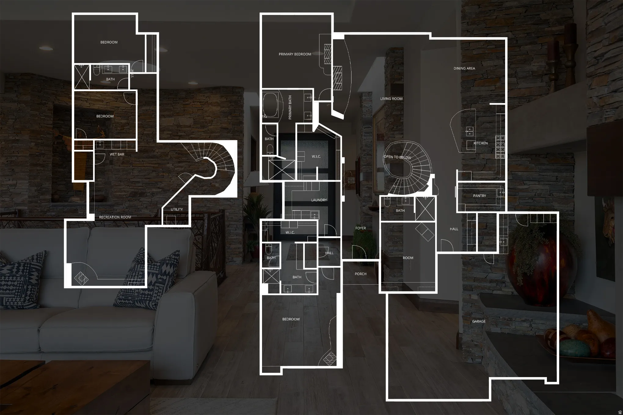 View of room layout