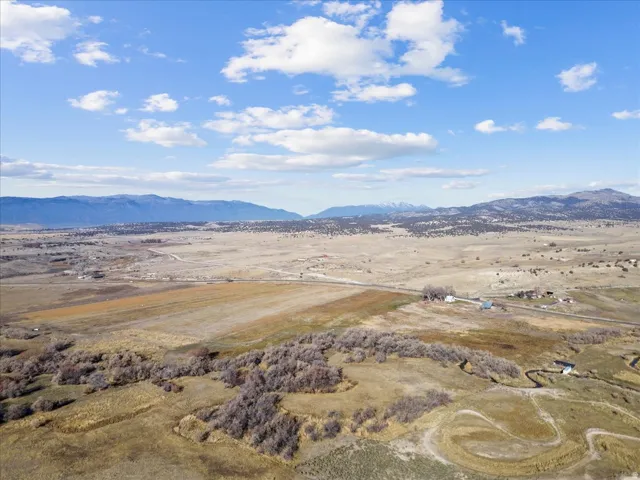 View of mountain background with rural landscape