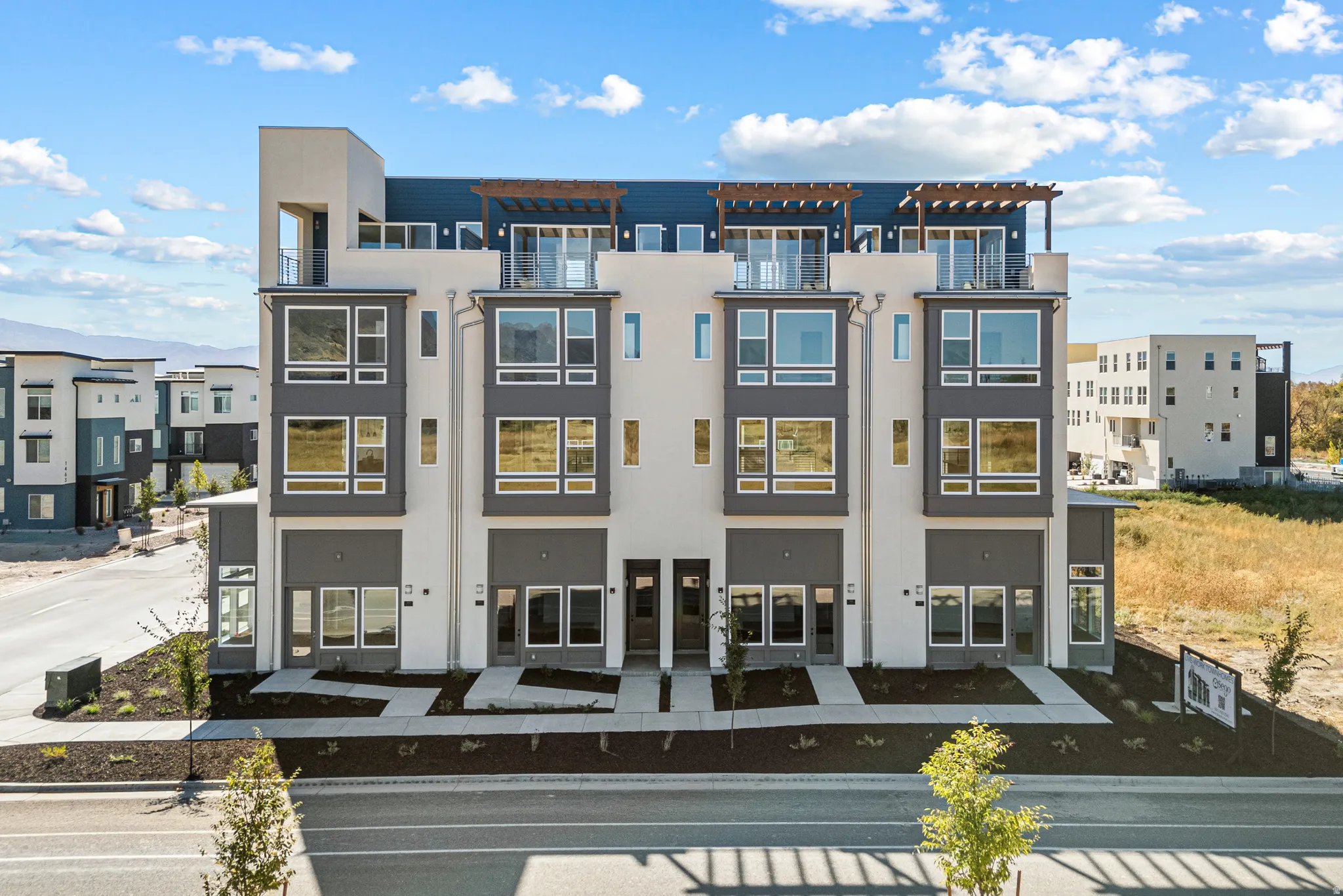 Exterior view of the front of the home.