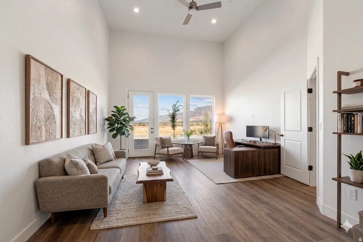 Private/Separate Entrance Flex Space - AI Staging