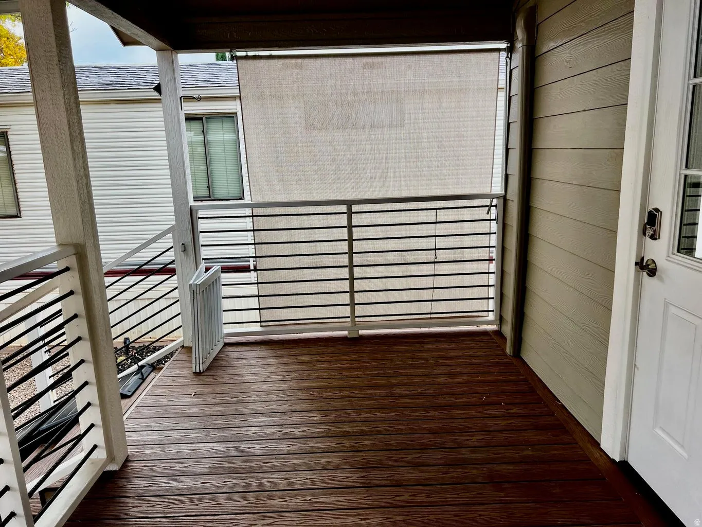 View of deck