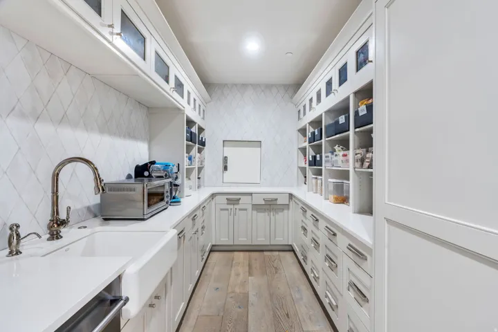 Pantry with a sink