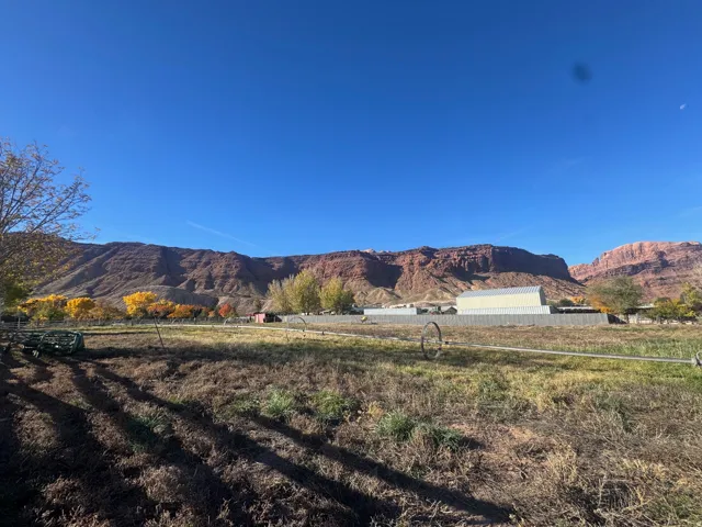 Mountain view with rural landscape