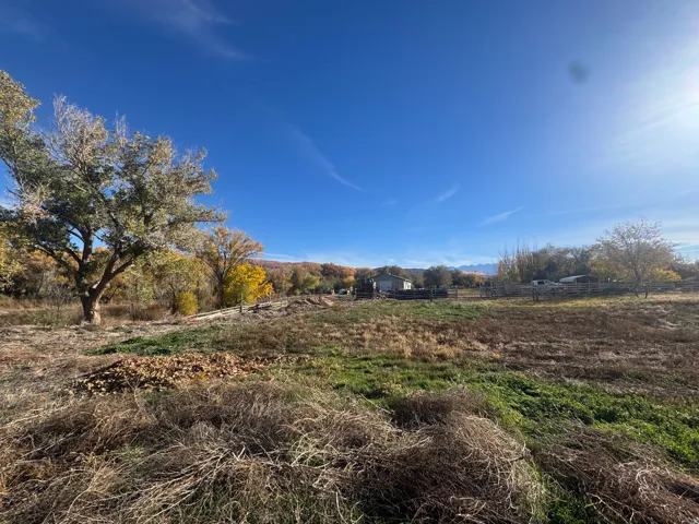 View of yard with a view of countryside