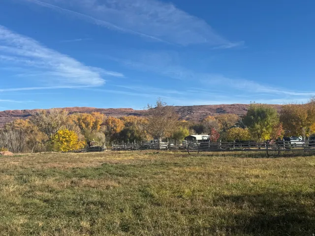 Mountain view with rural landscape