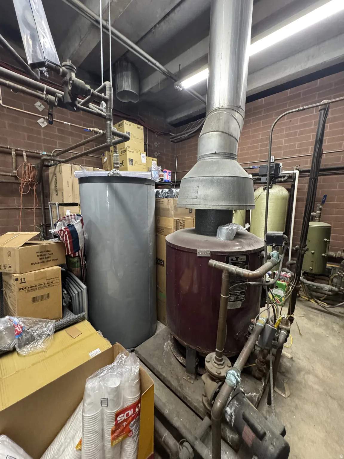 Utilities with water heater