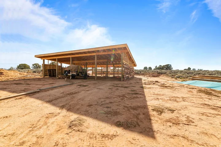 View of Four Stall Carport