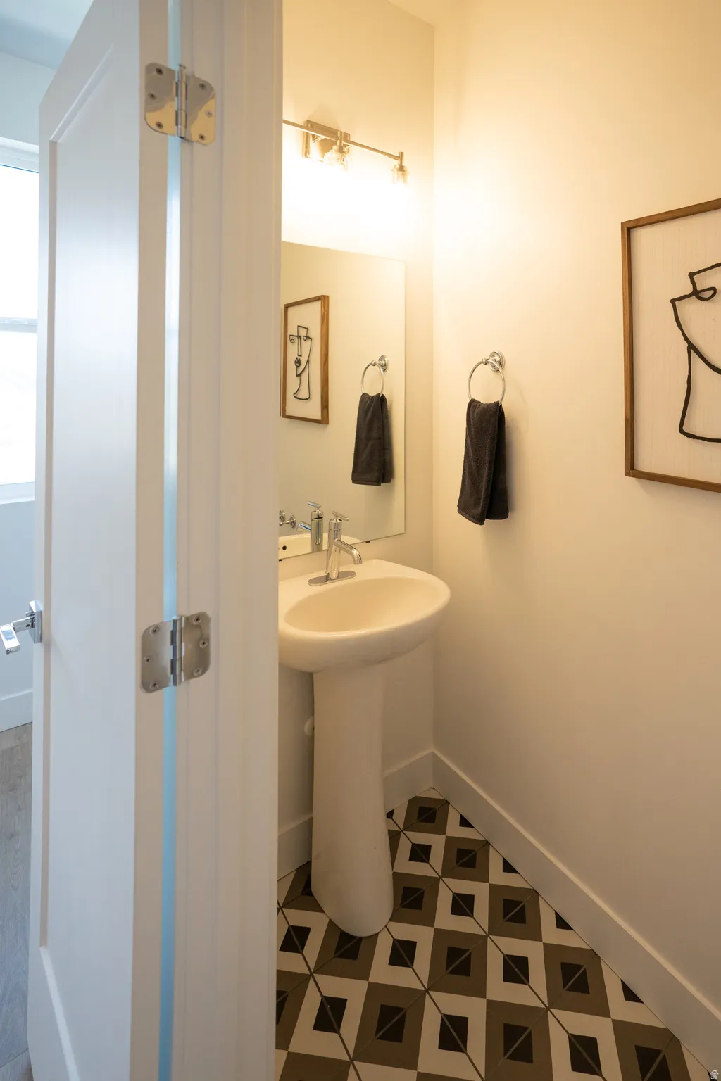 Bathroom with baseboards